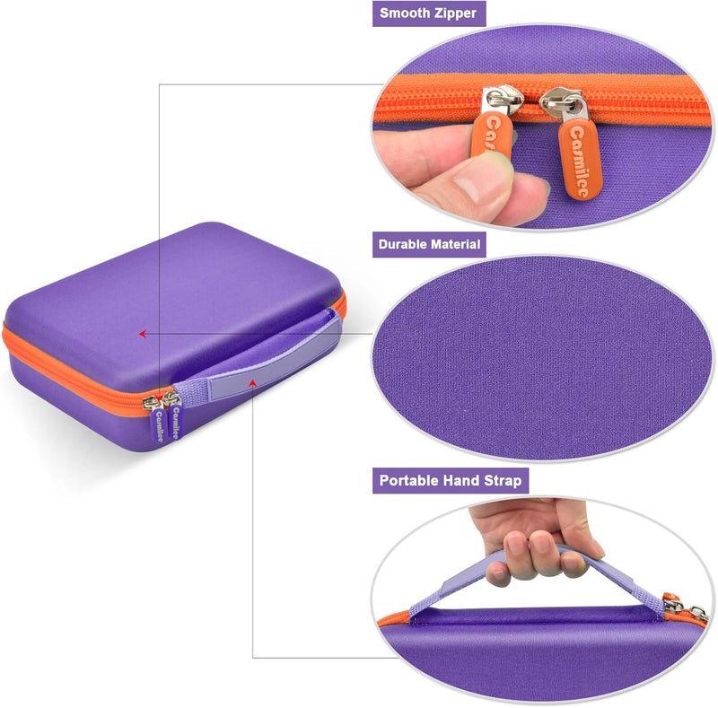 casmilee Case Compatible with 3Doodler Start+ Essentials 3D Pen Set, Art Activity Set Storage for Educational STEM Toy, Hold Plastic Filaments Strands- Purple - Image 4
